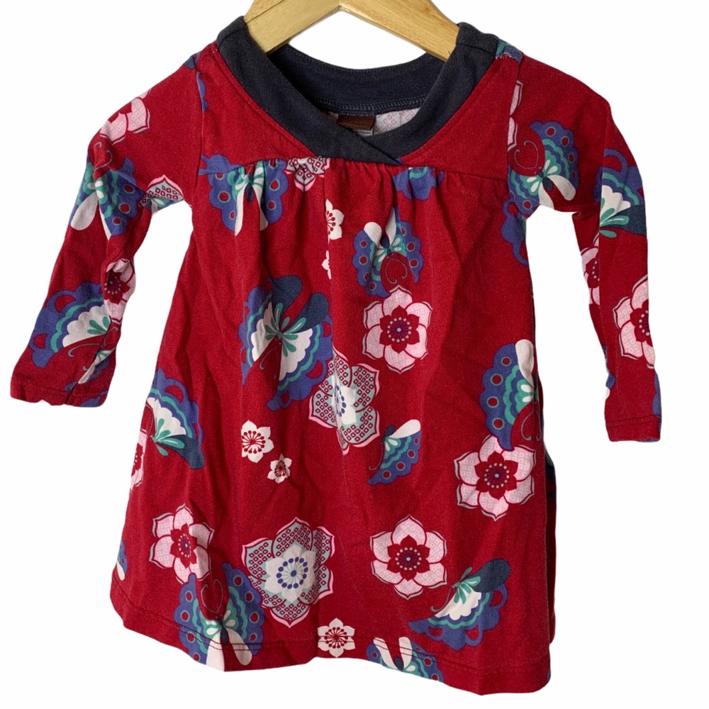 Tea Collection red‎ butterfly and floral dress